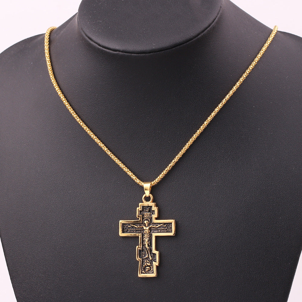 Pendentif Croix en Bois