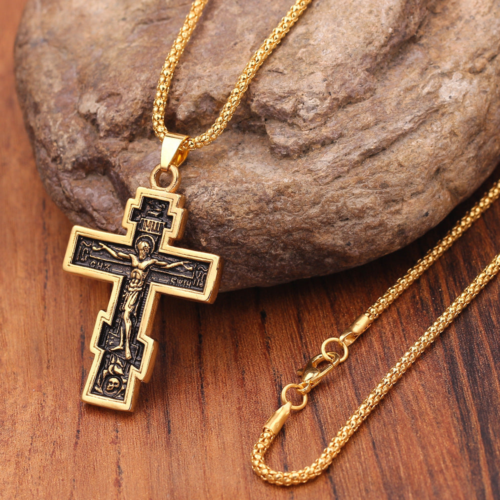 Pendentif Croix en Bois